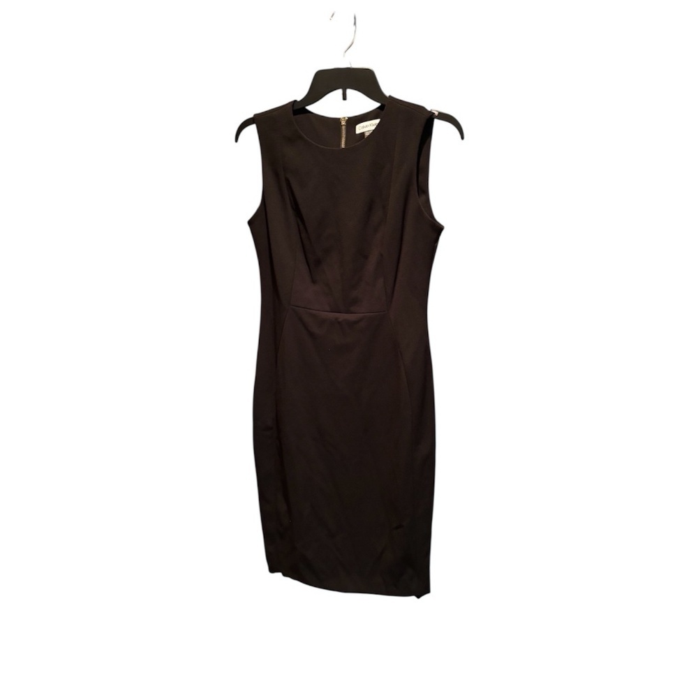 Calvin Klein Sleeveless Sheath Dress in Black Size 6